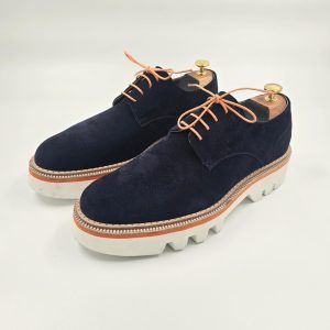 Muške cipele - Derby - Teget Velur