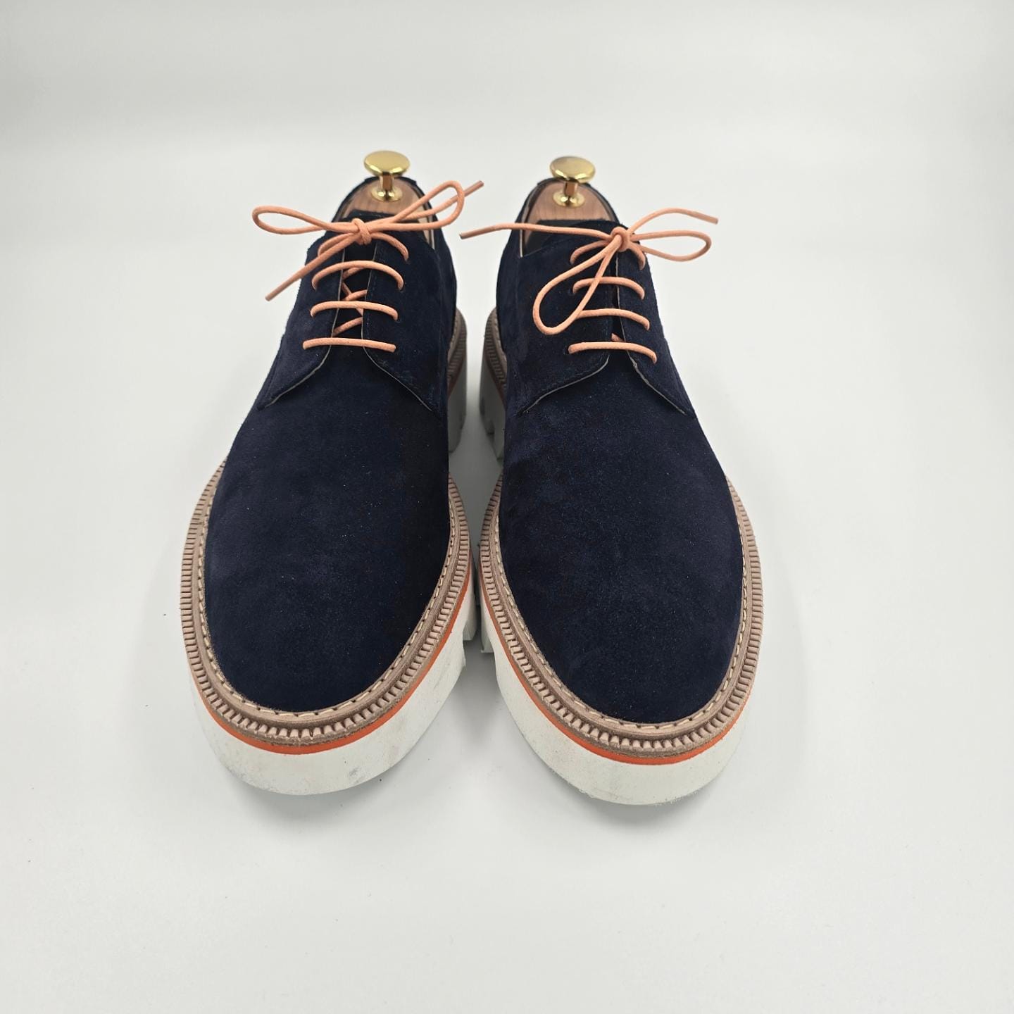 Muške cipele - Derby - Teget Velur