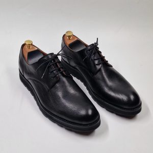 Muške cipele - Derby - Crna glat