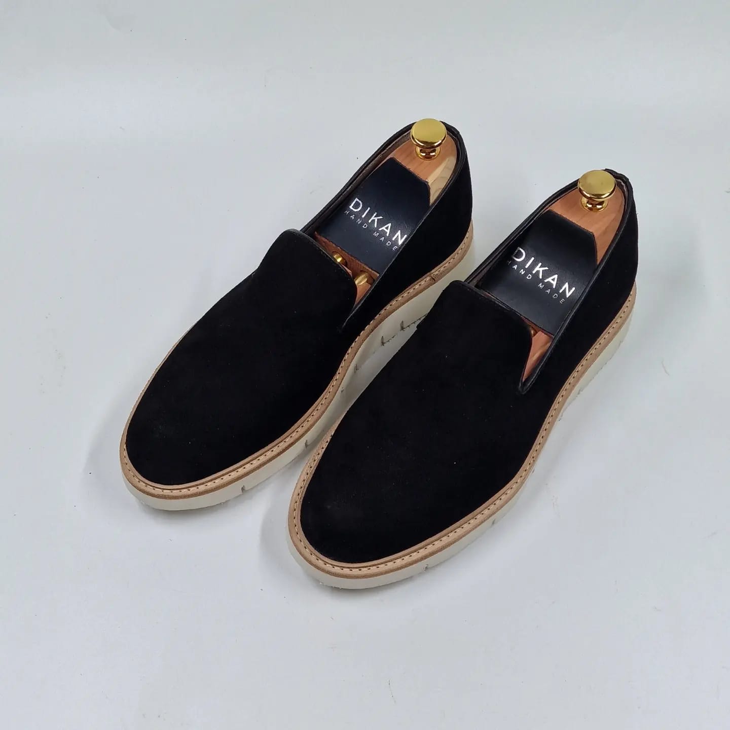 Muške mokasine - Crni velur 55