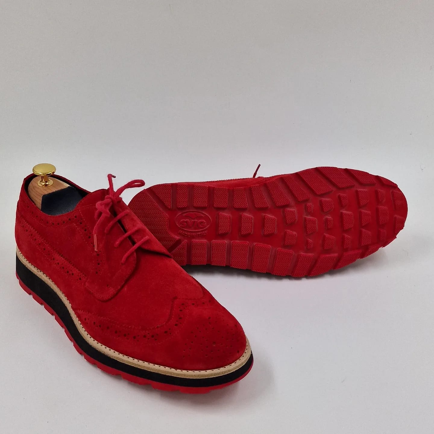 Muške cipele - Church grafton - Crveni velur